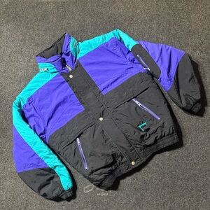 Pacific Trail blue and violet Vintage outdoor Jacket